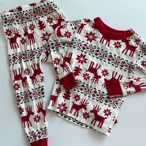 Hanna Andersson Reindeer Christmas 🎄 Print Pajama Set